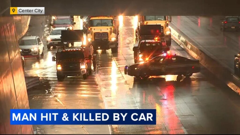 Pedestrian Fatally Struck by Vehicle on Vine Street Expressway in Philadelphia