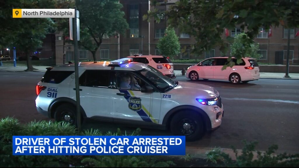 Stolen Car Hits Philadelphia Police Cruiser in Traffic Stop-Find Out Detalis