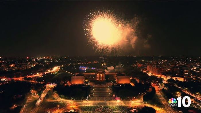 Thousands Celebrate July 4th on Ben Franklin Parkway in Philadelphia